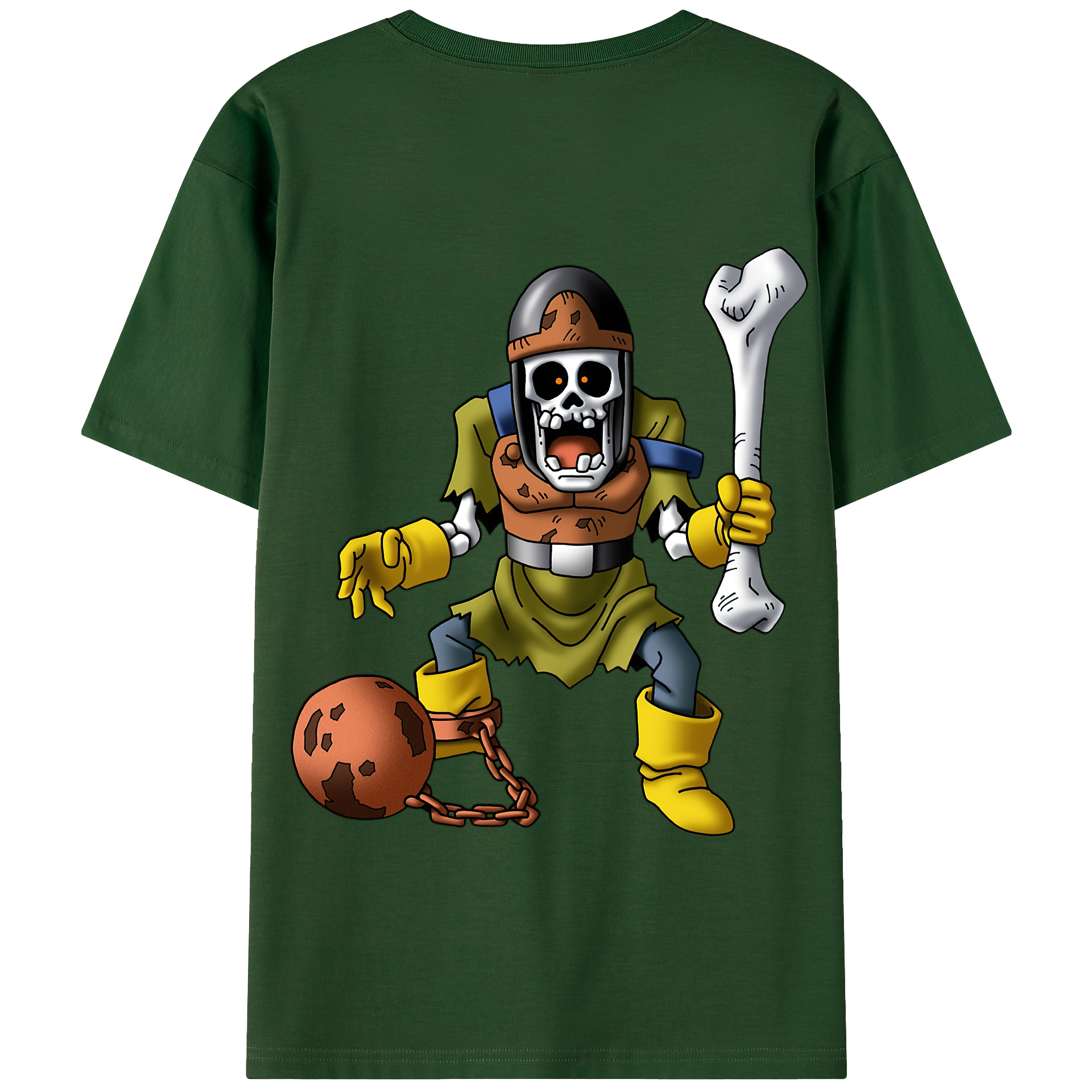 （画像用） ドラゴンクエスト Doragon Kuesuto Dragon Quest 綿100％半袖Tシャツ（背面プリント）